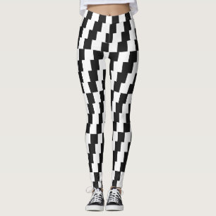 Leggings image optique art géométrique
