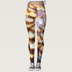 Leggings Imaginaire de luxe Gemstone Abstrait