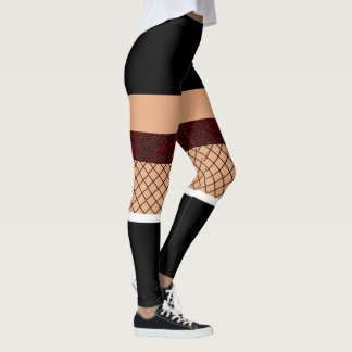 Leggings Impression amusante, femme de bas, fille d'école