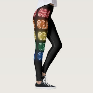 Leggings Impression de l'enseigne de fierté arc-en-ciel Neo