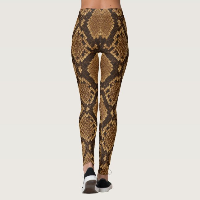 Leggings Impression de peau de python (Dos)