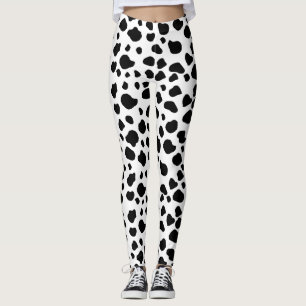 Leggings Impression De Vache, Motif De Vache, Spots De Vach