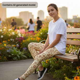 Leggings Impression Léopard Brun - Impression Animale de Gu