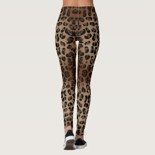 Leggings Impression Leopard Safari des années 90