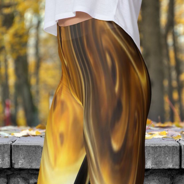 Leggings Impression or moulé lisse (Molten Gold)