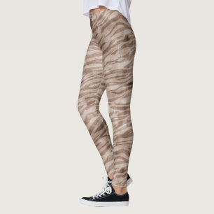 Leggings Impression Zebra Brown