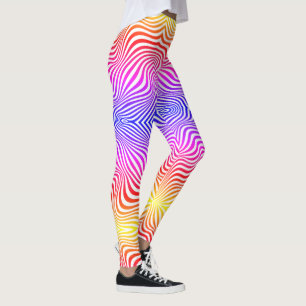 Leggings Impression zèbre colorée