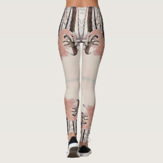 Leggings imprimer partout sur PINK SNOW QUEEN LEGINGS