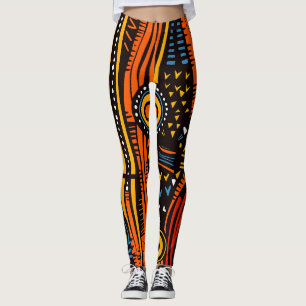 Leggings Imprimerie africaine