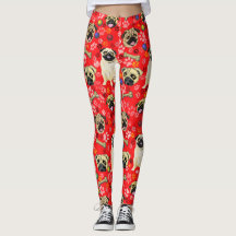 Leggings imprimés Carlin rouge