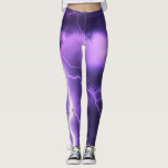 Leggings in the power of night thunder<br><div class="desc">Fashionable and original leggings in the power of night thunder. Lightning in the purple sky</div>