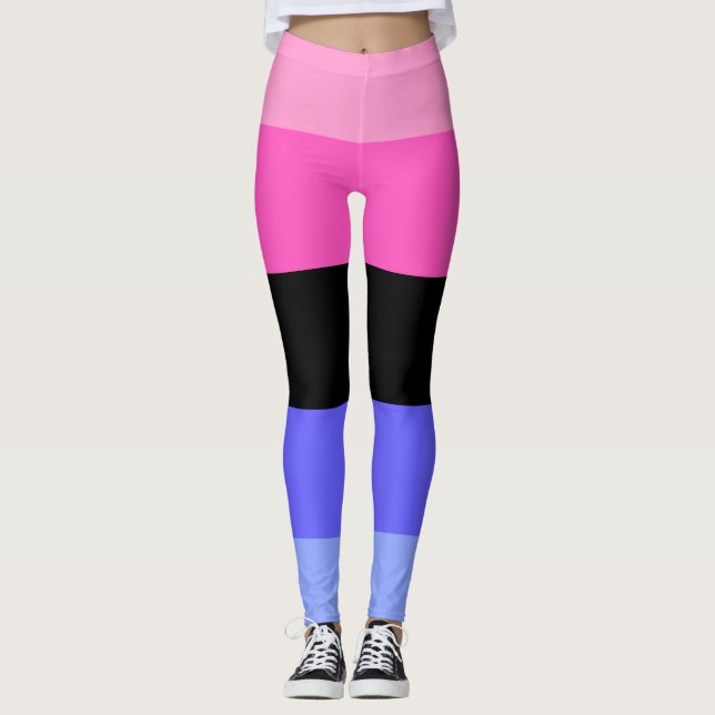 Leggings Indicateur de la fierté omnisexuelle (Devant)