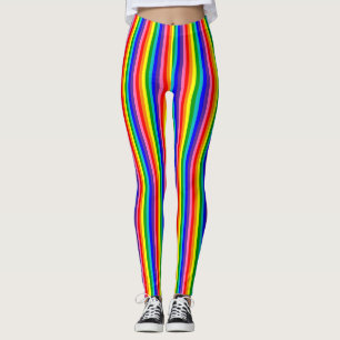 Leggings Indicateur vertical de la fierté arc-en-ciel à hui