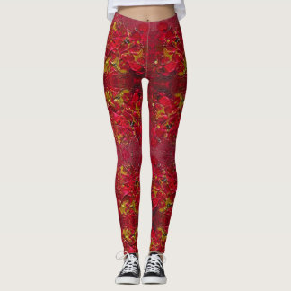 Leggings Inferno Balloon Painting Studio Art