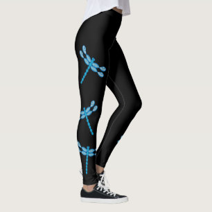 Leggings Infinity Design bleu libellule