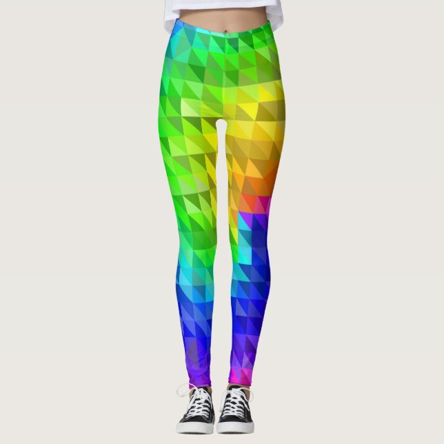 Leggings Inspiration colorée motif Retro Été (Devant)