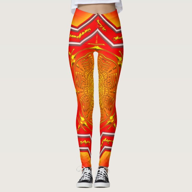 Leggings inspirés par l'Asie (Devant)