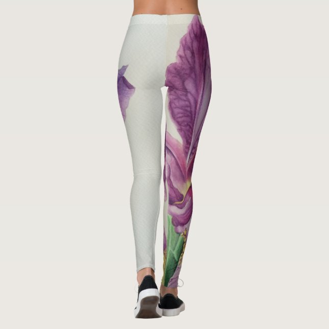 Leggings Iris en fleur sensuelle Pantalon de jambières femm (Dos)