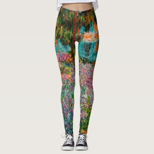 Leggings Iris Jardin Monet Giverny fleurs
