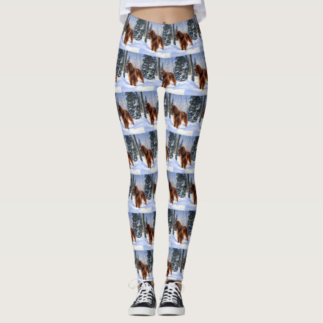 Leggings Irish Setter Let It Neige Christmas (Devant)