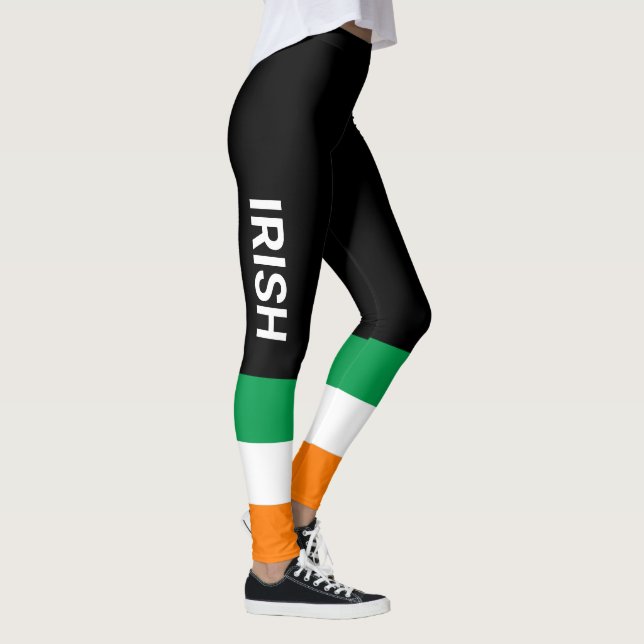 Leggings IRLANDE St. Patrick's Day Drapeau de l'Irlande Noi (Droite)