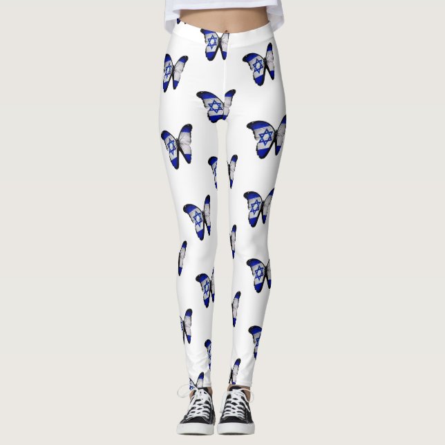 Leggings Israel Flag Butterfly (Devant)