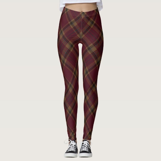 Leggings Jacquard du comté de Tyrone Tartan Motif (Devant)