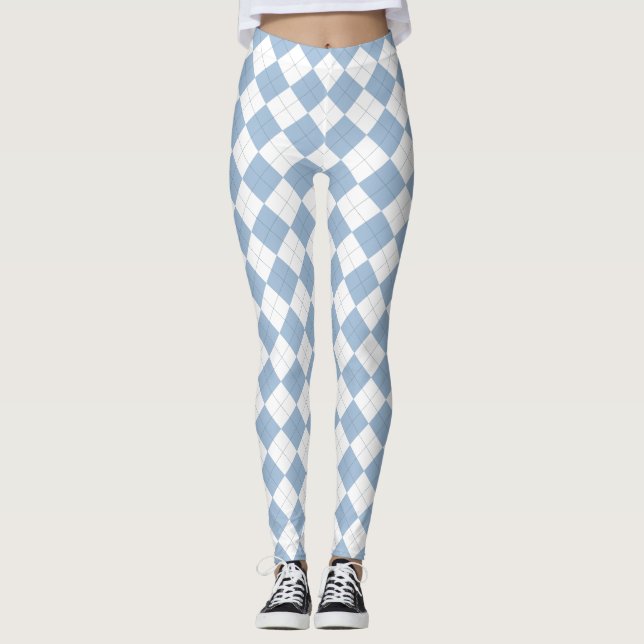 Leggings Jacquards bleus (Devant)
