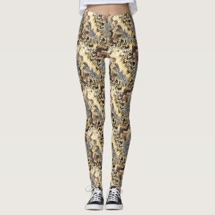 Leggings Jaguar peau, serpents