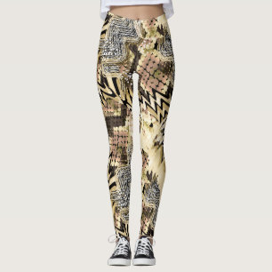 Leggings Jaguar peau, serpents