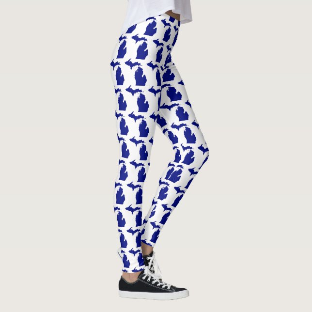 Leggings J'aime le design des Grands Lacs Michigan (Droite)