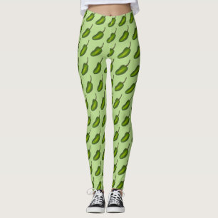 Leggings Jalapeño Pepper Jalapenos Pièce de foin vert chaud