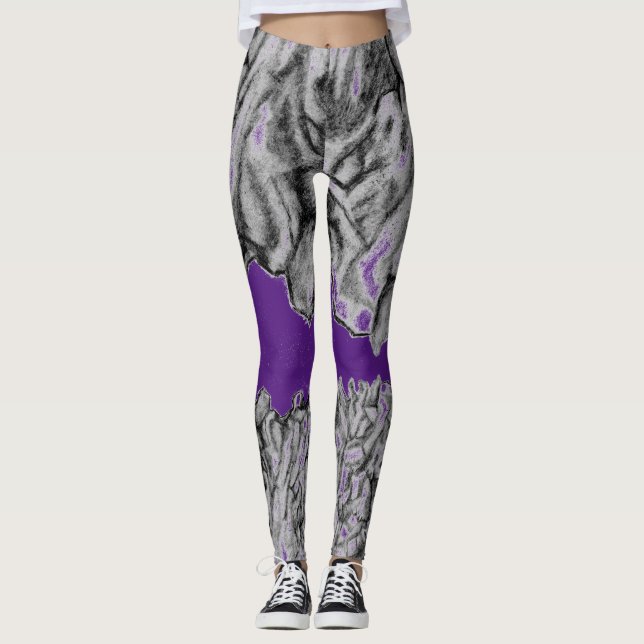 Leggings Jalons attrapants pour l'exercice ou l'usure décon (Devant)