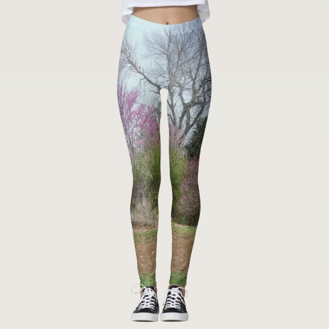 Leggings Jalons du paysage naturel (Devant)