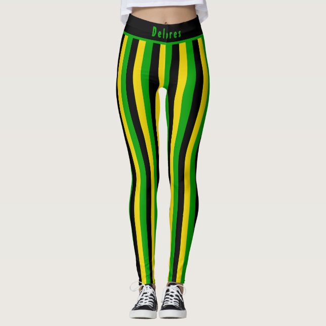 Leggings Jamaican Island Vibes Striped (Devant)