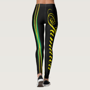 LEGGINGS JAMAÏQUE DRAPEAU BLACK LEGINGS HAVIC ACD