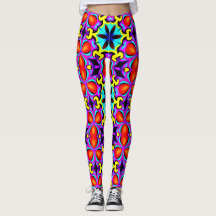 Jambes à motifs rouges jaunes
