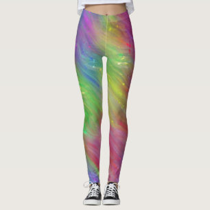 Leggings Jambes arc-en-ciel Abstraites