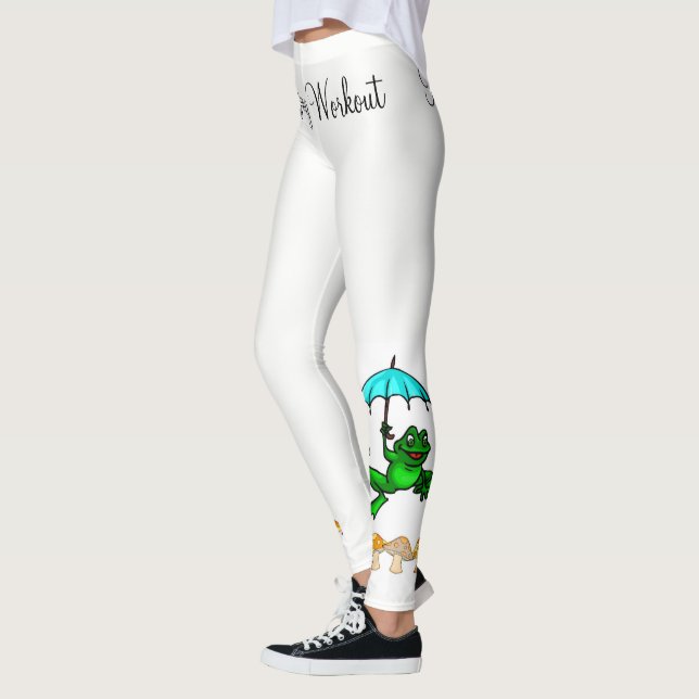 Leggings Jambes blanches de champignon de l'ailette de gren (Gauche)