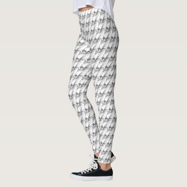 Leggings Jambes de grenouille à bulles Cute Frog Art Stretc (Gauche)