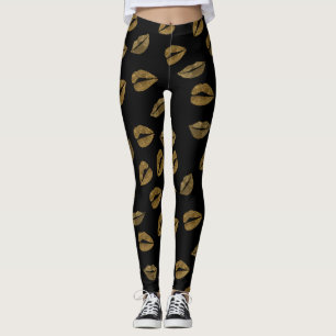 Leggings Jambes de lèvres d'or