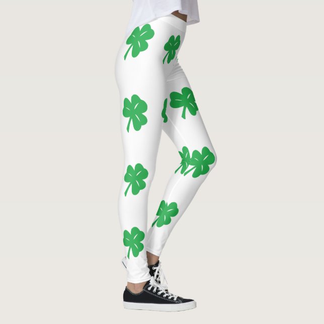 Leggings Jambes de trèfle vert (Droite)