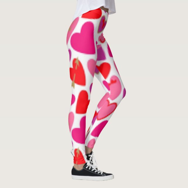 Leggings Jambes des coeurs adorables (Droite)