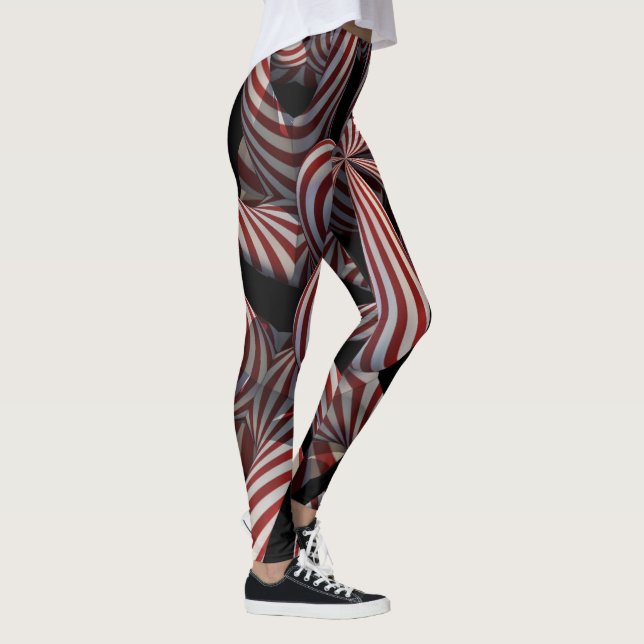 Leggings Jambes factices tordues de menthe (Droite)