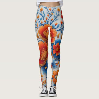 Leggings 🌸 Jambes florales vibrantes - 🌿 gras et élégant
