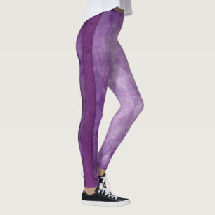 Leggings Jambes triées vintages de lavande violette