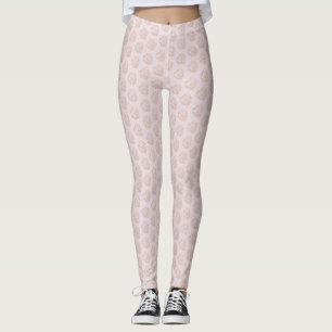 Leggings Jambes tropicales roses