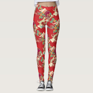 Leggings jambières chinoises de nouvelle année