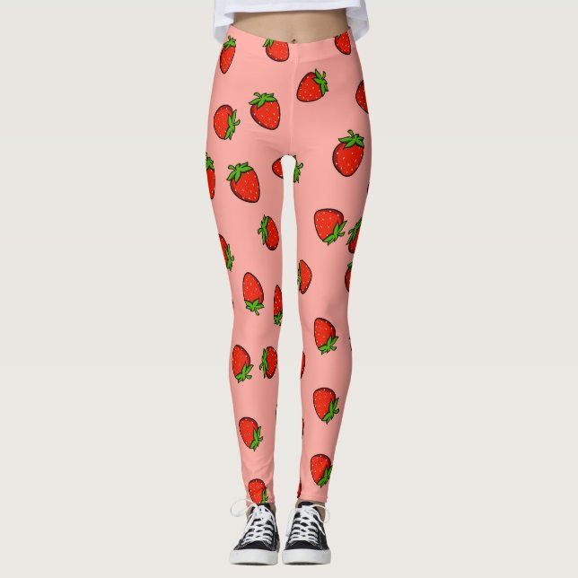 Leggings jambières de fraise (Devant)
