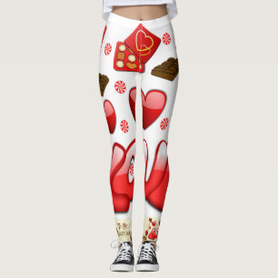 Leggings jambiers coeur valentin